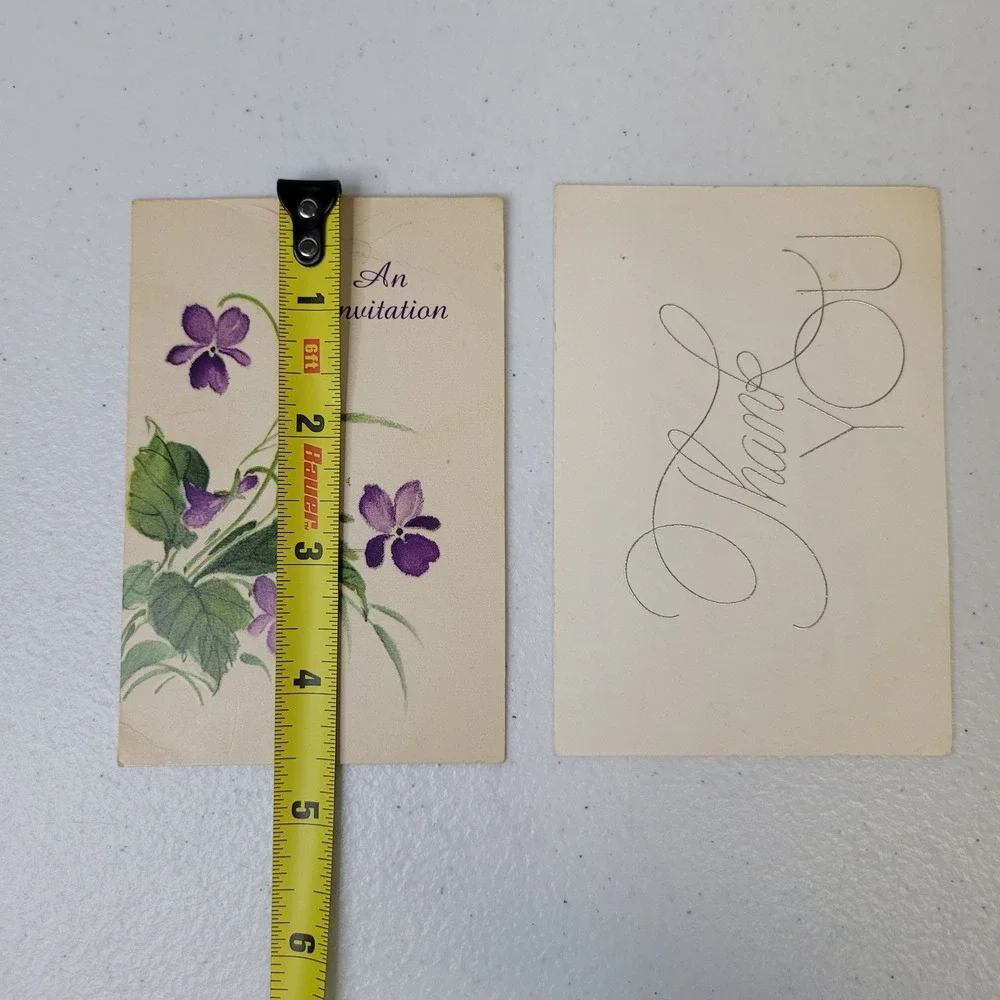 VTG Hallmark Greeting Cards 1967 Teacher Appreciation Thank You Note Ephemera‎